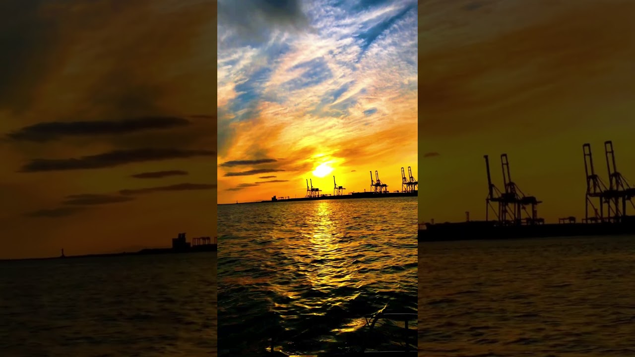 海の夕日が綺麗なサンセット