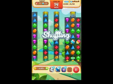 Jewel Match King Level 90 - Walkthrough ( No Booster )