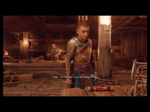 Odin Talking To His Raven - God of War Ragnarok