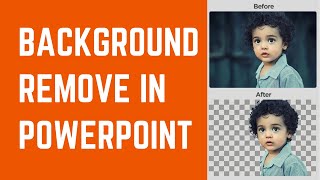 How to REMOVE the white BACKGROUND from a picture IN POWERPOINT 2023