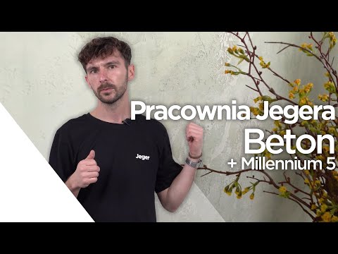 💡Pracownia Jegera - Beton w kolorze moro, dzięki farbom Millennium - Efekt dekoracyjny do ścian DIY