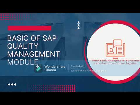 SAP QUALITY MANAGEMENT QM TRAINING II INTRODUÇÕES E NOÇÕES BÁSICAS DE QUALITY MANAGEMENT