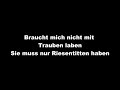 Rammstein - Dicke Titten (Lyrics)