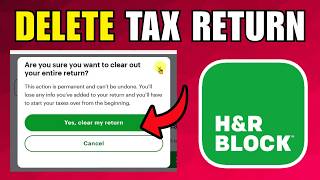 How To Delete H&R Block Tax Return (2026) (New Method)