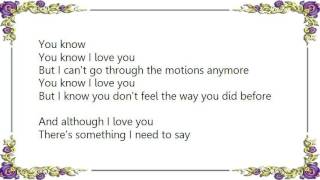 Babyface - I Hope That You&#39;re Okay Lyrics