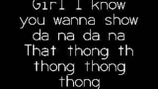 Glee - Thong Song With Lyrics