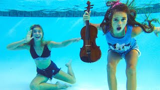 Angry Barvina throws Violin of Karolina Protsenko in the pool