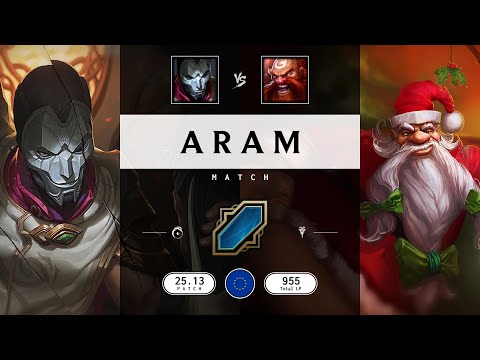 ARAM Match: Super Jhin vs Super Gragas - EUW server Patch 25.13