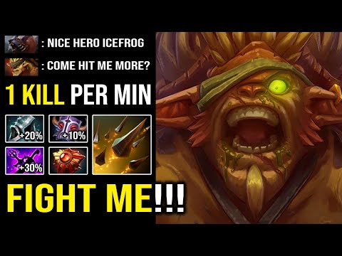 Literally Nothing Can Kill This Bristleback +60% Spell Lifesteal Even Ursa Can't Hurt Him DotA 2