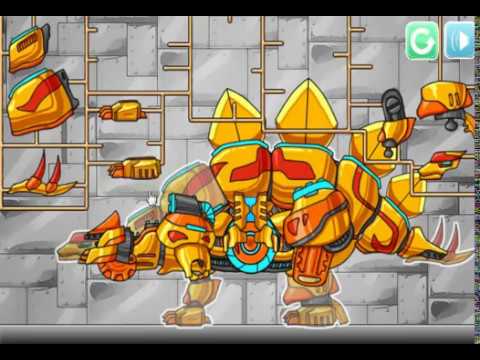 Dino Robot Stego Gold (Роботы динозавры: Золотой Стегозавр) - прохождение игры