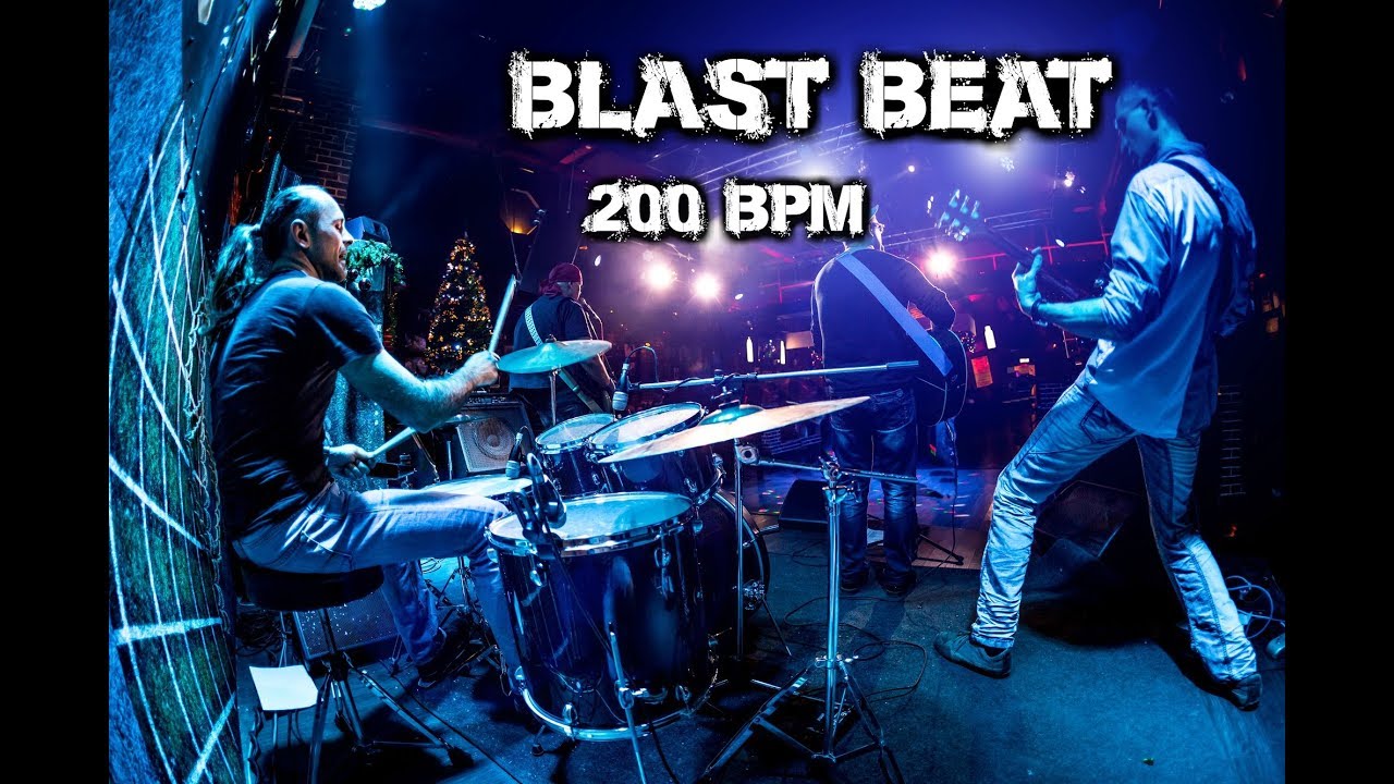 Drum Loops - Blast Beat Drum Loops 200 bpm - Backing Tracks