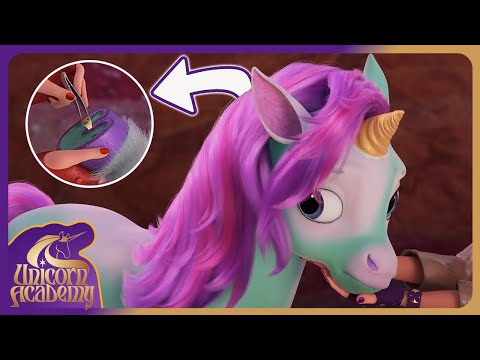 Valentina's Magical Rescue | Unicorn Academy 🦄🌈 | Baby Unicorn's Thorn Trouble | Cartoons for Kids
