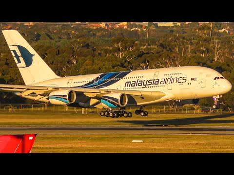 10x SMOOTH Airbus A380 Landings | Melbourne Airport Plane Spotting