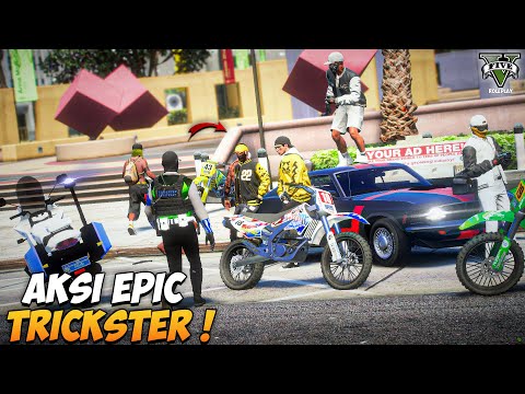 AKSI EPIC TRICKSTER MEMBUNGKAM KEPOLISIAN ! GTA V ROLEPLAY