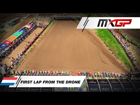 First Lap from the drone | MXGP Race 1 | MXGP of Netherlands 2024 #MXGP #Motocross