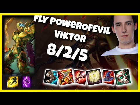 FLY PowerOfEvil Viktor Mid (8/2/5) Gameplay Replay - Patch 10.18