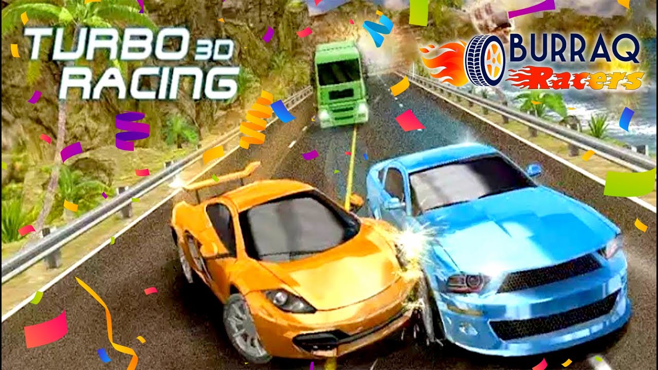 Turbo Racing 3D Game 🚓 #2 | Kids Car Games | Kar Wala Game | Burraq Racers