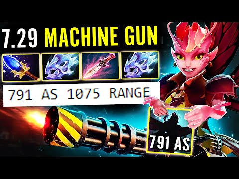 7.29 NEW MET MACHINE GUN! Dark Willow WTF 791 AS 1075 Range Crazy Speed by Mind Control Dota 2 Pro