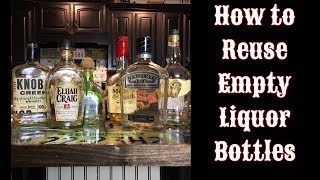 Ways to Repurpose Empty Liquor Bottles
