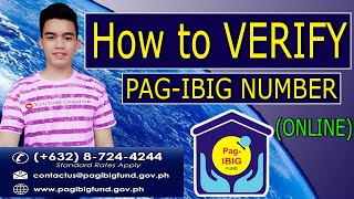 PAANO MAG VERIFY NG PAG IBIG NUMBER ONLINE |  HOW TO VERIFY PAG IBIG NUMBER ONLINE 2024