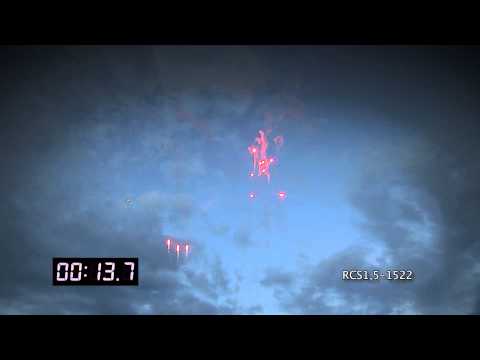 ENIGMA - RCS1.5-1522 - Roman candle Ø38mm 8s 26sec H50m L70cm Cat.4 Nec.360g 1.3G