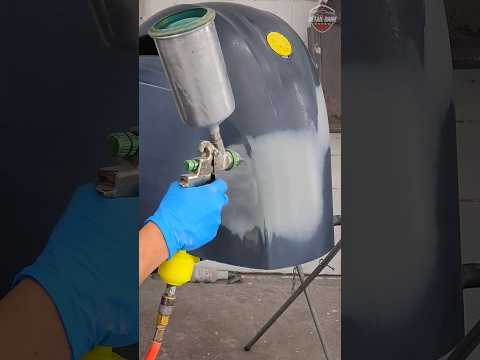 Painting Marine Engine Cover! 🚤💕 #ASMR #Satisfying #Detailing #PaintJob