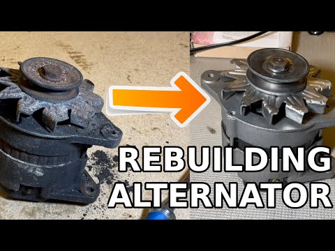 Datsun 240Z L24 Engine Rebuild Ep. 9 - Rebuilding Alternator