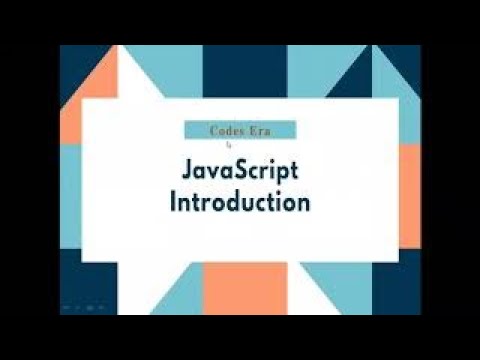 Introduction Of Javascript In Hindiurdu Javascript Tutorial Javascript