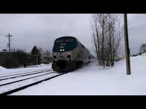 [HD] Amtrak P064 Maple Leaf Eastbound - Fairport, NY