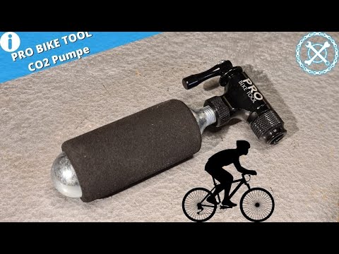 How many bars can the CO2 pump from PRO BIKE TOOL achieve?