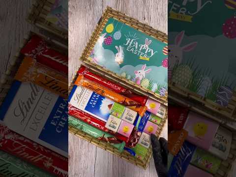 Lindt Chocolate Easter Gift Box Asmr #lindt #lindor #asmr #easter #hampers #chocolatehamper