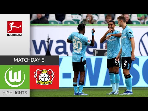 Resumen de Wolfsburg vs B. Leverkusen Matchday 8
