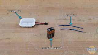 Testing an LED Bulb in a Refrigerator Using Only a Battery and Some Wire