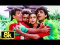 O Laal Dupatte Wali Tera Naam Toh Bata 8K Video Song Govinda Kumar Sanu Alka Yagnik Chunky