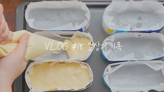 Vlog#15 일상의 기록 - 사자탈, 치즈케이크빵 뒷 이야기[스윗더미 . Sweet The MI]