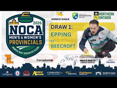 FEATURE: John Epping vs. JC Beecroft - Draw 1 - Northern Ontario Men's Curling Provincials [B]