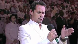 Marc Anthony Sings US National Anthem Star Spangled Banner