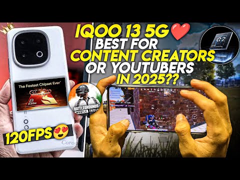 IQOO 13 BEST FOR CONTENT CREATOR OR YOUTUBE IN 2025?🤫•IQOO 13 5G GAMING REVIEW 2025🔥•BGMI/PUBG TEST💀