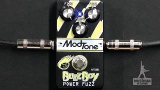 Video thumbnail for MODTONE BUZZ BOY POWER FUZZ GUITAR PEDAL REVIEW - GearUP on TMNtv ! by THE MUSICIAN NETWORK (TMNtv)