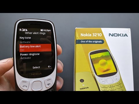 Disable Low Battery Alert Warning Notification Sound on Nokia 3210 4G