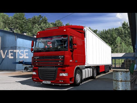 ETS 2,DAF XF105,Орловская область д.Раевка-Хомутово.