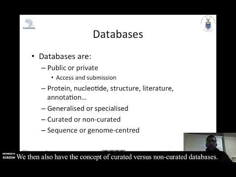 introduction to  bioinformatics H3ABIONET course (databases and resources) part 1
