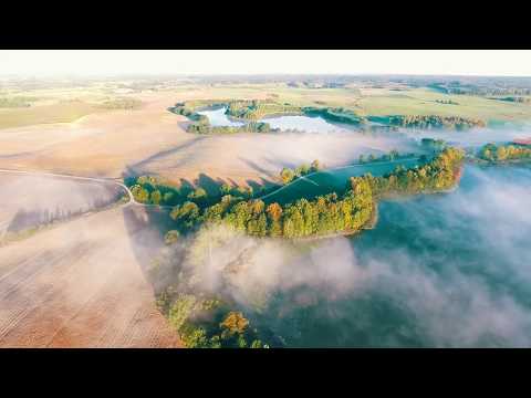 Lato na Mazurach - Puszcza Borecka z lotu ptaka, Folwark Łękuk 2017