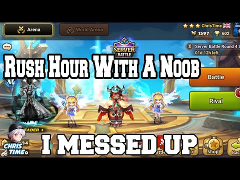Summoner War Rush Hour With A Noob *I MESSED UP*