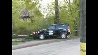 preview picture of video '„BTA Rally Talsi 2011 crash in city stage'
