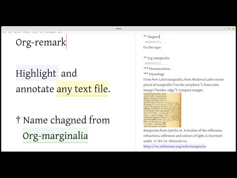 Org-remark Demo #1 - Introducing Org-remark
