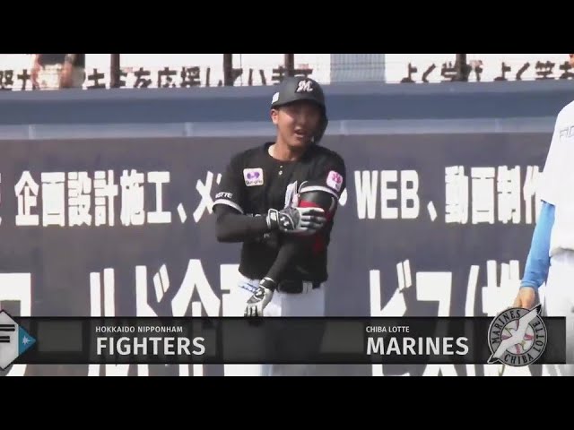 【ファーム】マリーンズ・松石信八 絶妙なセーフティスクイズで1点差に迫る!!  2024年6月6日 北海道日本ハムファイターズ 対 千葉ロッテマリーンズ