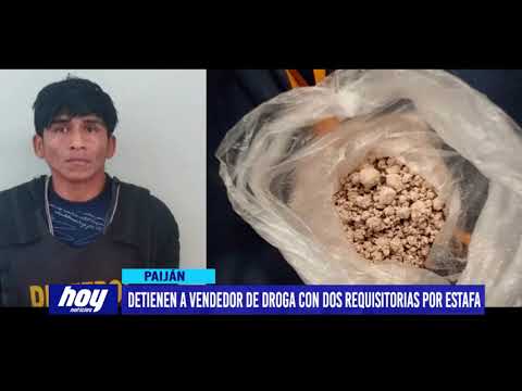 Detienen a vendedor de drogas con antecedentes policiales