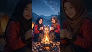 Download lagu Camping Tengah Malam Bareng Kucing Gemoy dan Dua Cewek Hijab Cantik!#shorts mp3