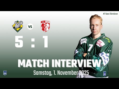What does Aaro Törmänen say about the 5:1 victory against Visp / EHCO - EHCV 01.11.2025 🏒🌲🌲🌲